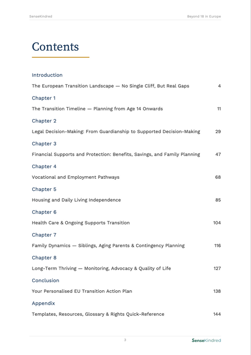 Beyond 18 in Europe: Future-Proofing Your Neurodiverse Young Adult's Life