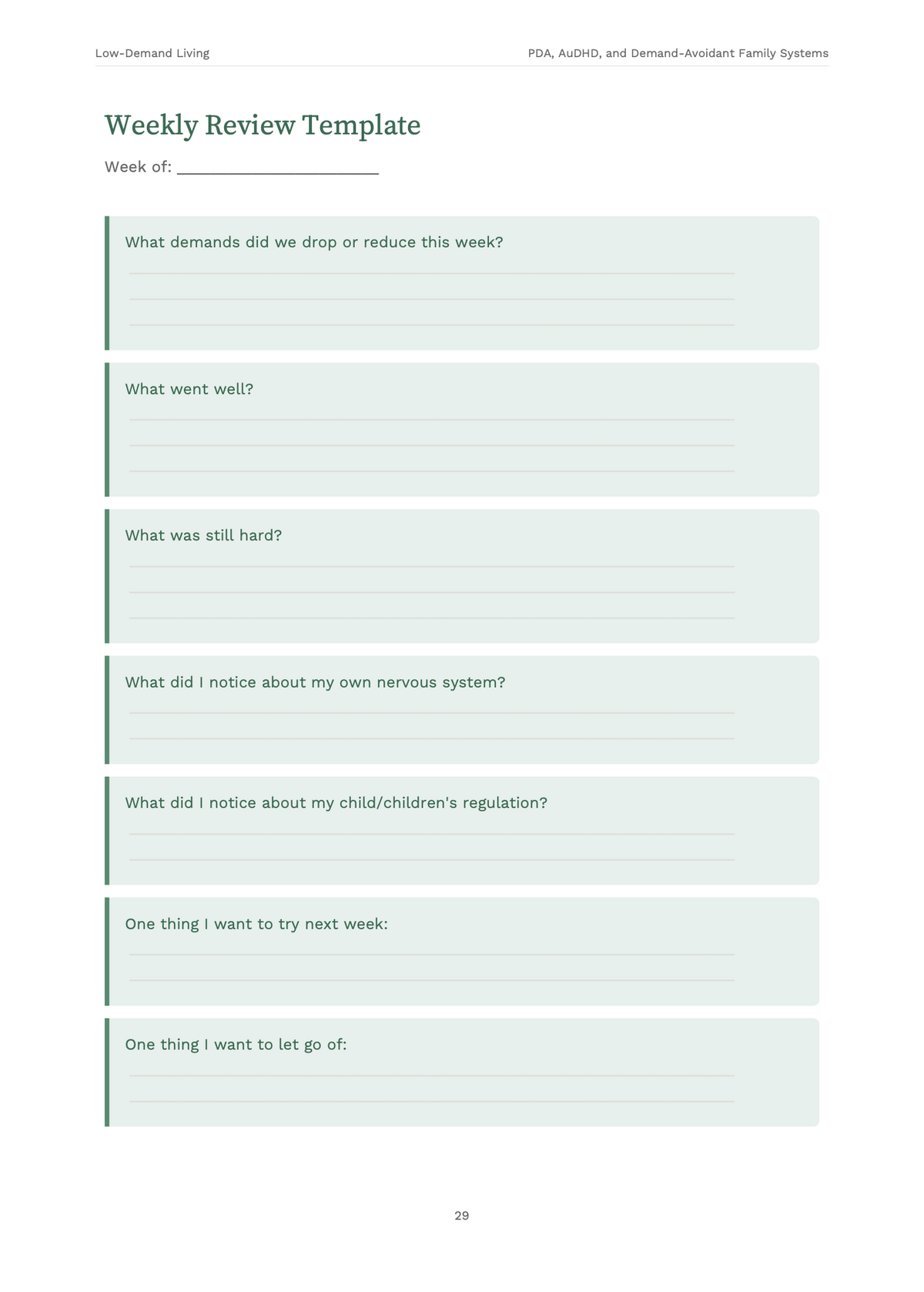 Low-Demand Living: A Practical Guide for PDA, AuDHD & Demand-Avoidant Families